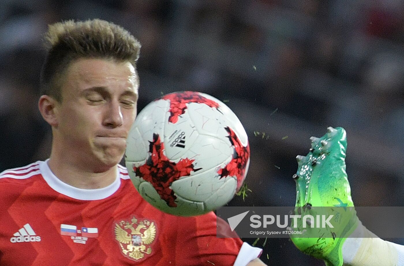 Football. Russia vs. Chile international friendly