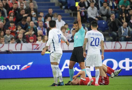 Football. Russia vs. Chile international friendly