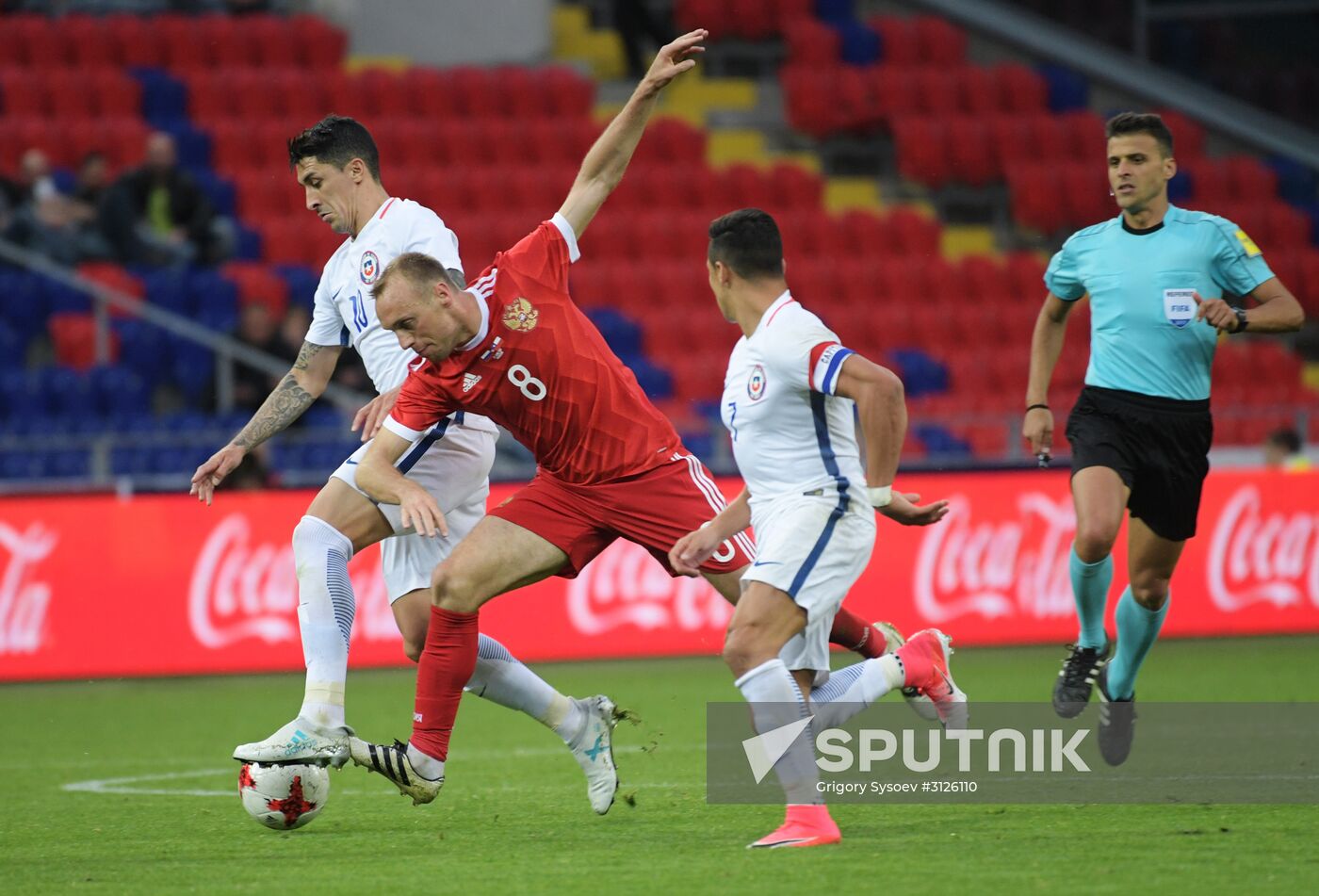 Football. Russia vs. Chile international friendly