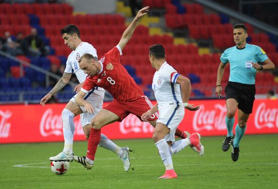 Football. Russia vs. Chile international friendly