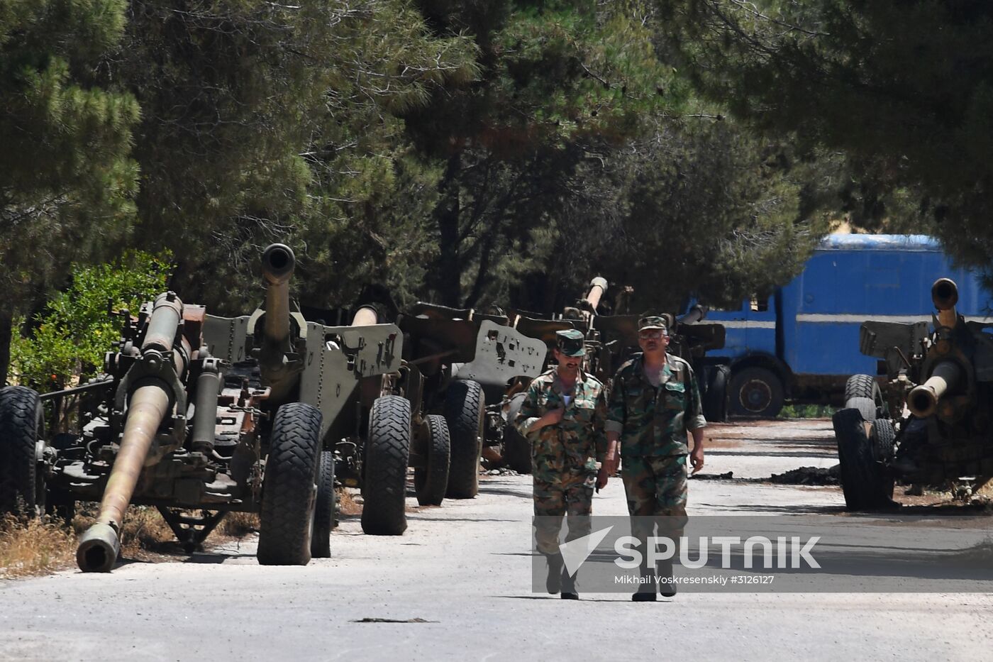 Artillery weapon, mortar and small arms repair works in Hama province