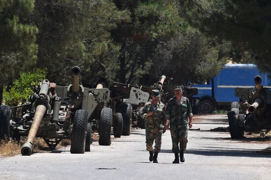 Artillery weapon, mortar and small arms repair works in Hama province