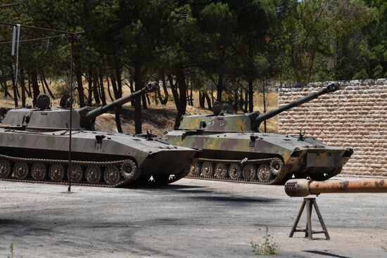 Artillery weapon, mortar and small arms repair works in Hama province