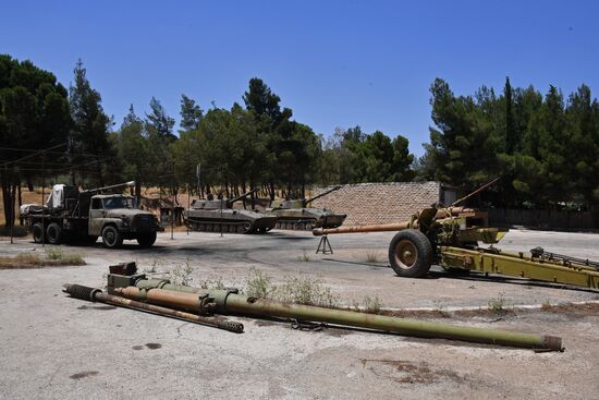 Artillery weapon, mortar and small arms repair works in Hama province