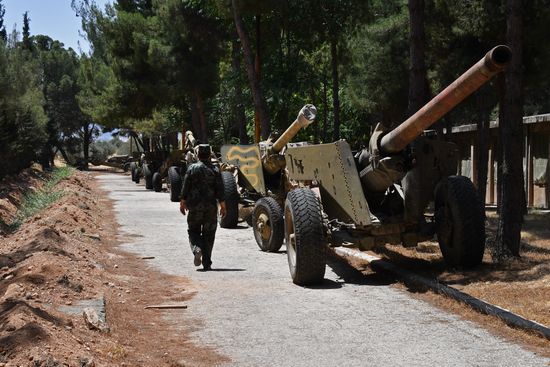 Artillery weapon, mortar and small arms repair works in Hama province