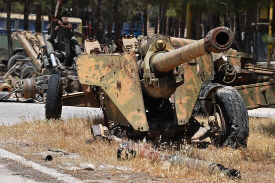 Artillery weapon, mortar and small arms repair works in Hama province