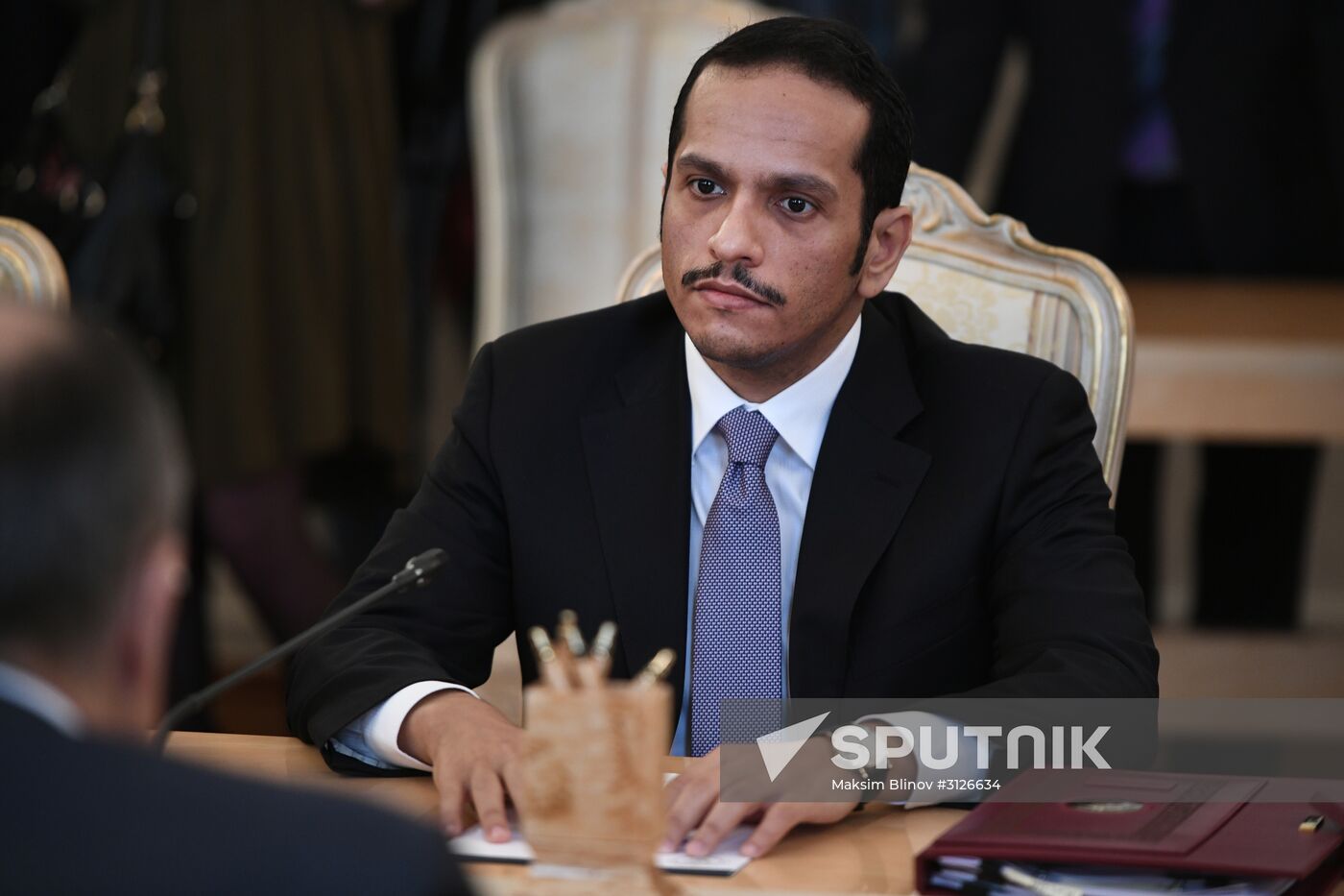 Russian Foreign Minister Lavrov meets with Qatari counterpart Al Thani