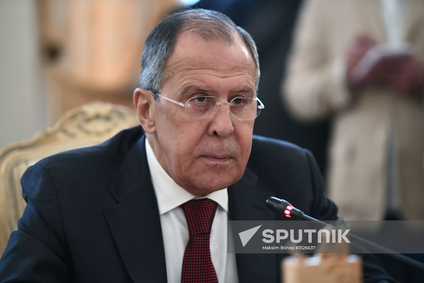 Russian Foreign Minister Lavrov meets with Qatari counterpart Al Thani