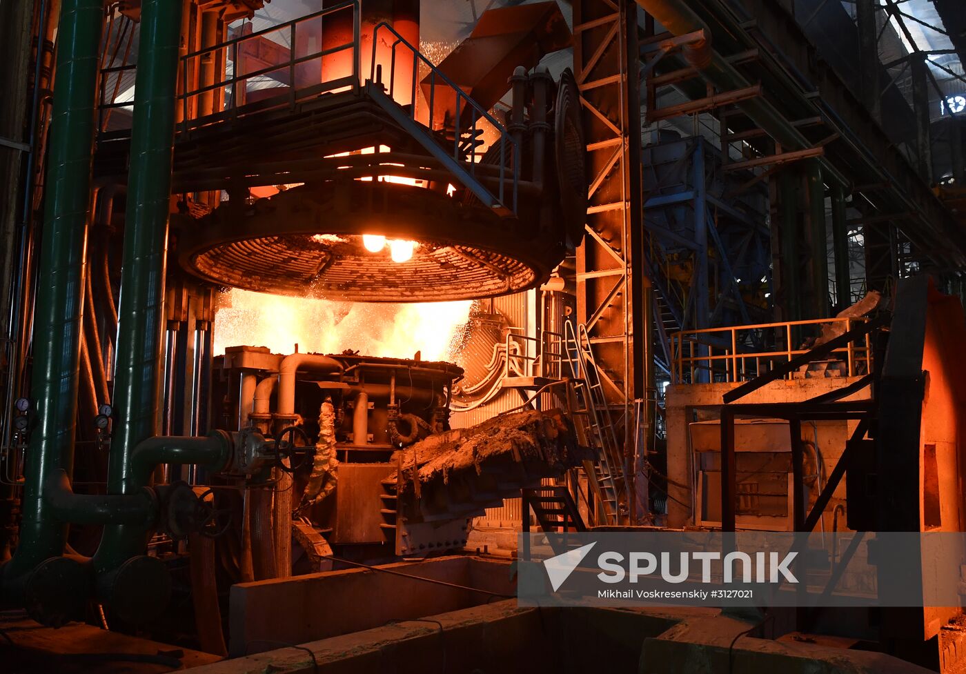 Iron and steel works in Hama, Syria