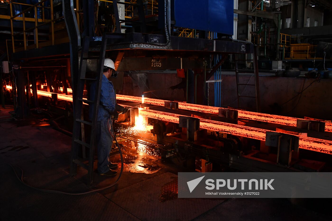 Iron and steel works in Hama, Syria