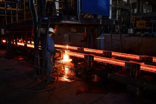 Iron and steel works in Hama, Syria