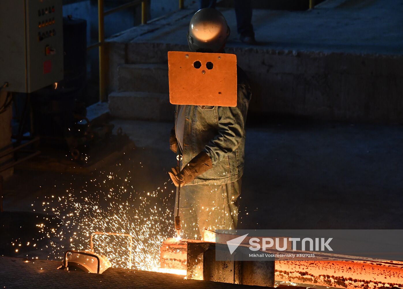 Iron and steel works in Hama, Syria