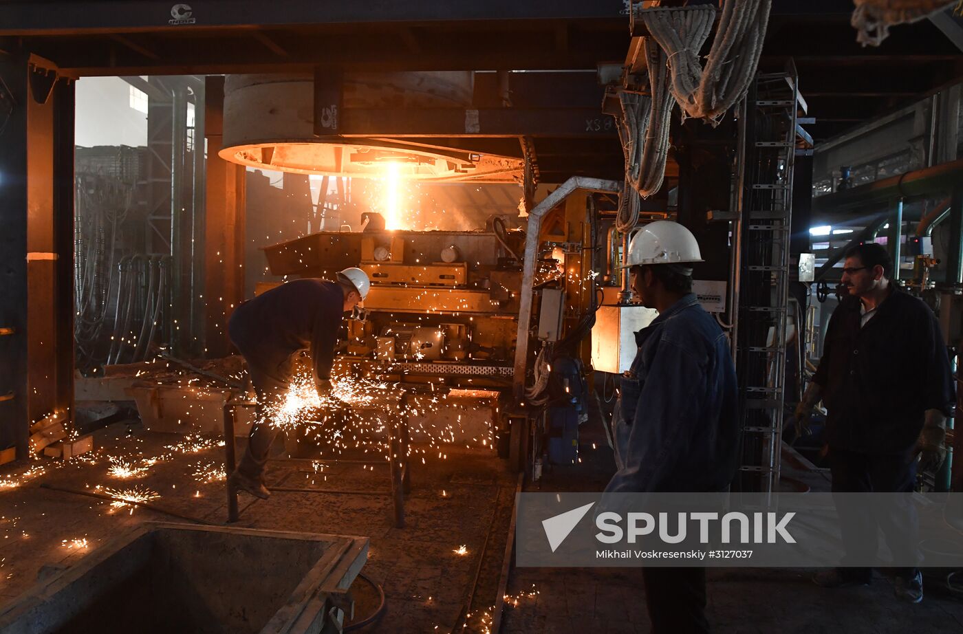 Iron and steel works in Hama, Syria