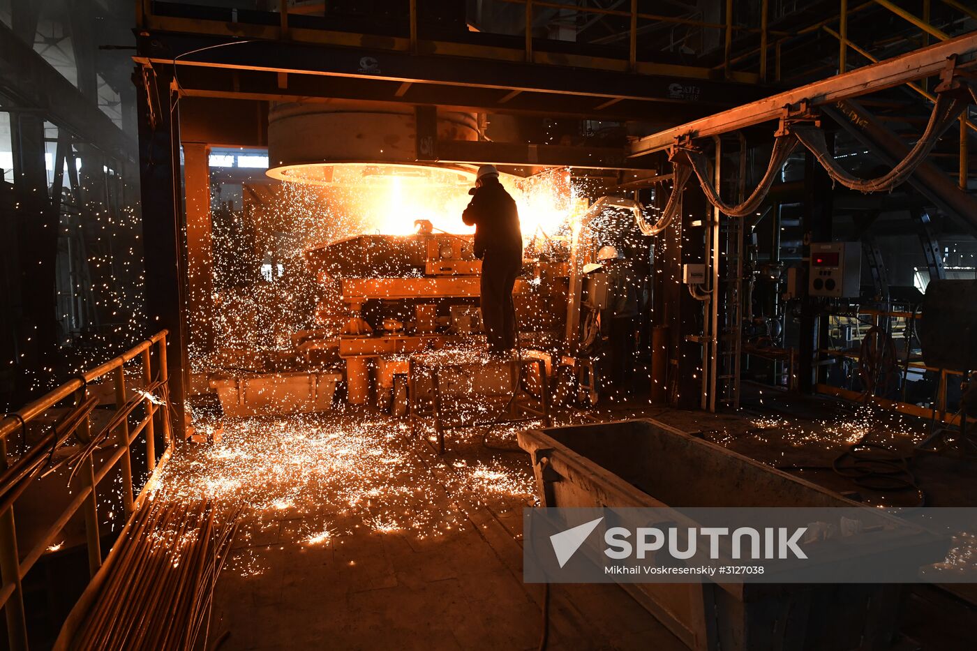 Iron and steel works in Hama, Syria