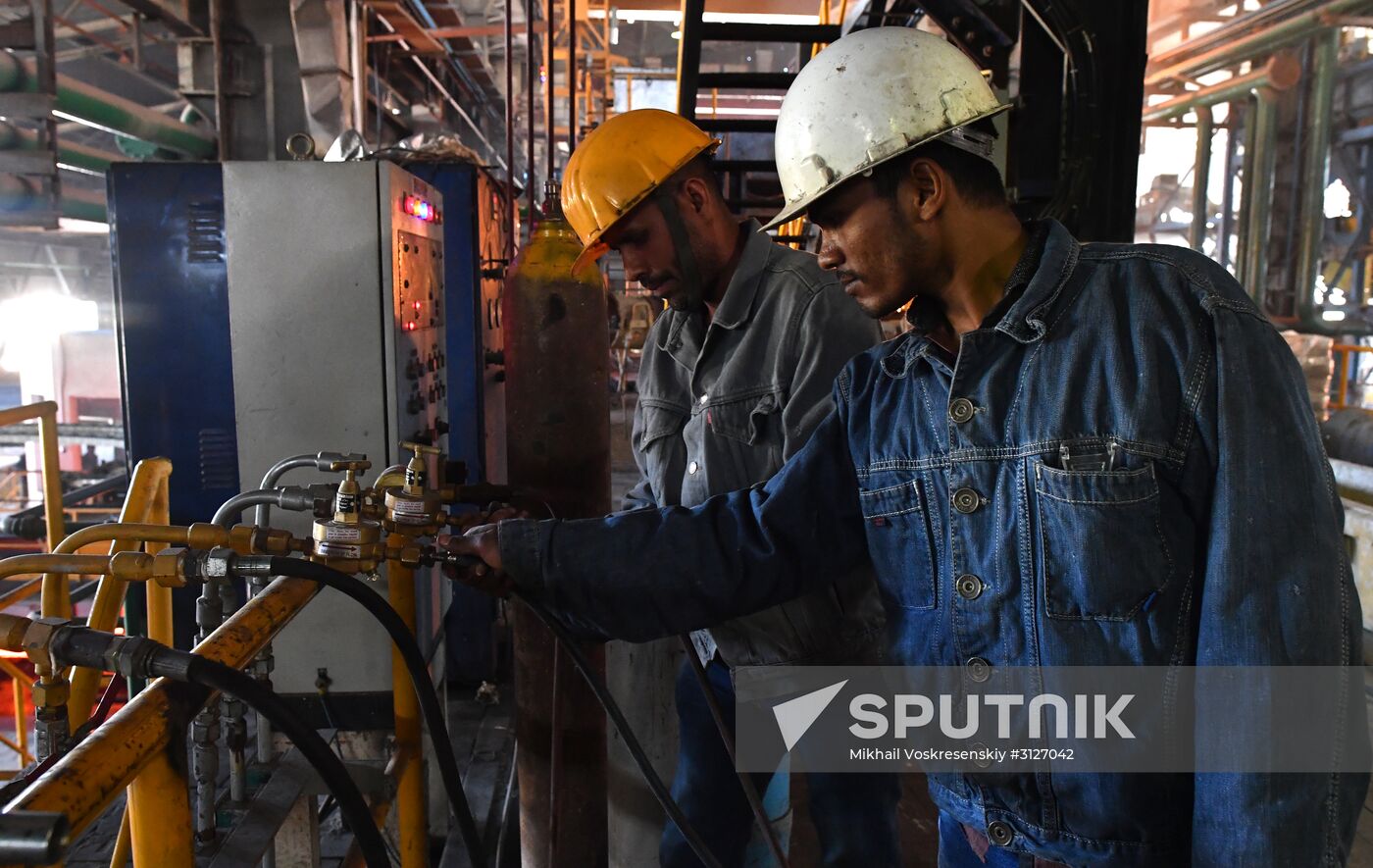 Iron and steel works in Hama, Syria