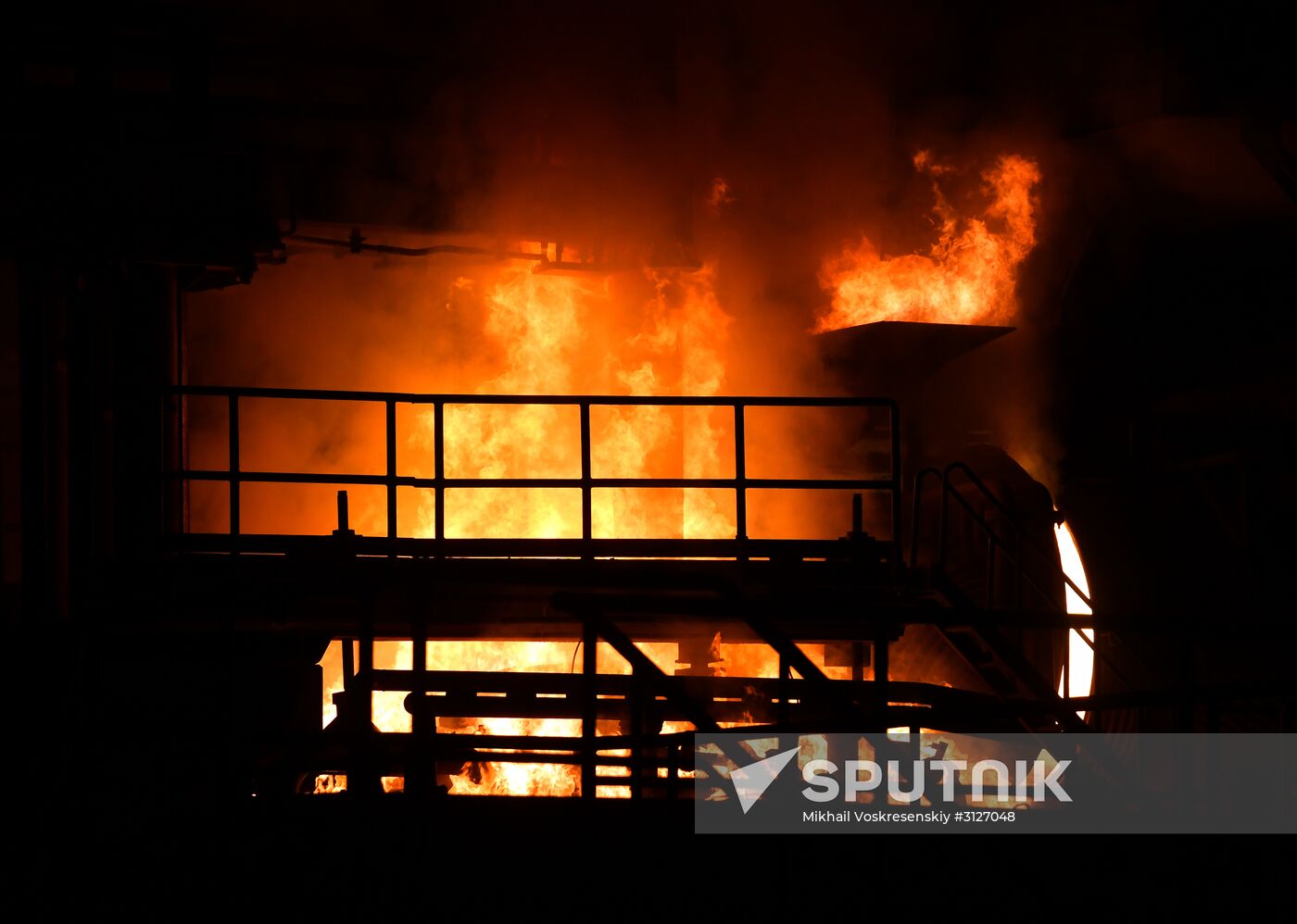 Iron and steel works in Hama, Syria