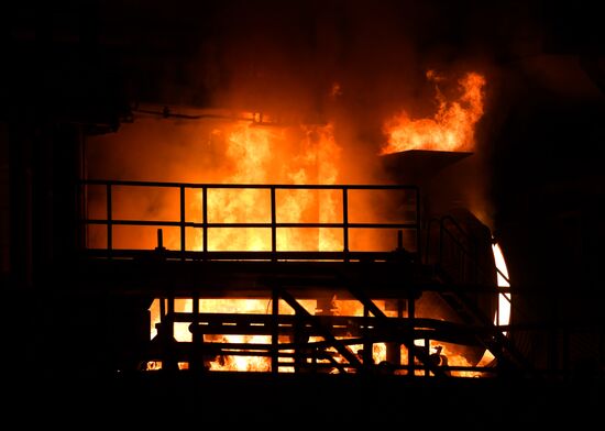 Iron and steel works in Hama, Syria