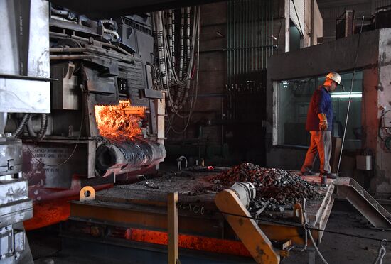 Iron and steel works in Hama, Syria