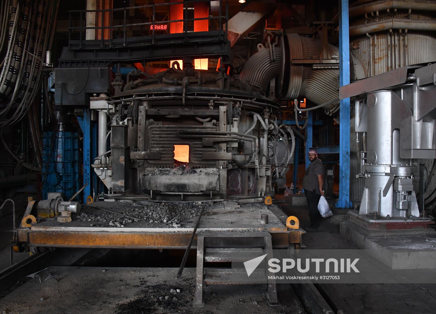 Iron and steel works in Hama, Syria