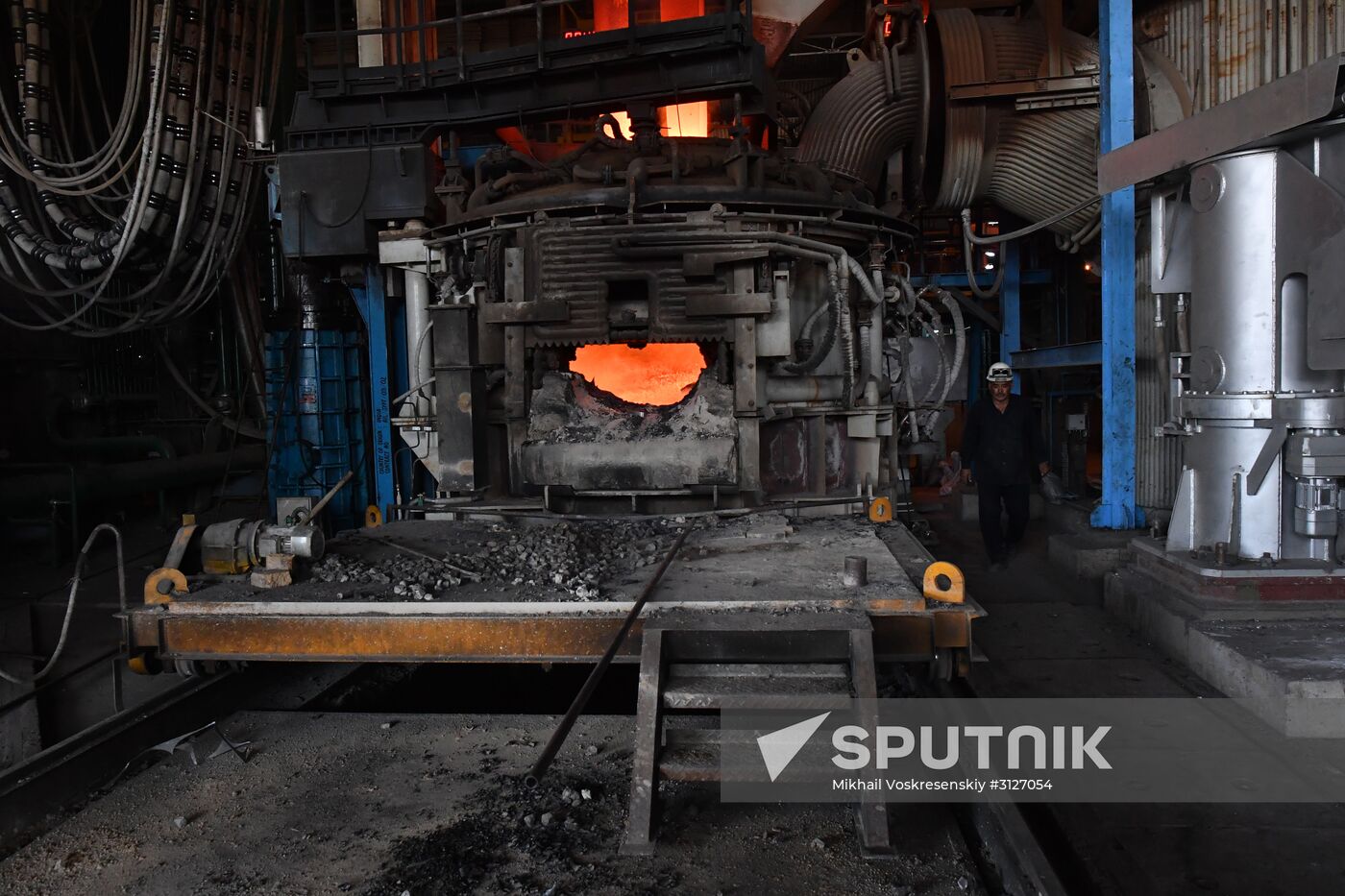 Iron and steel works in Hama, Syria