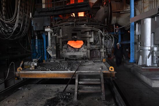 Iron and steel works in Hama, Syria