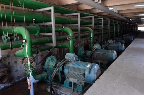 Iron and steel works in Hama, Syria