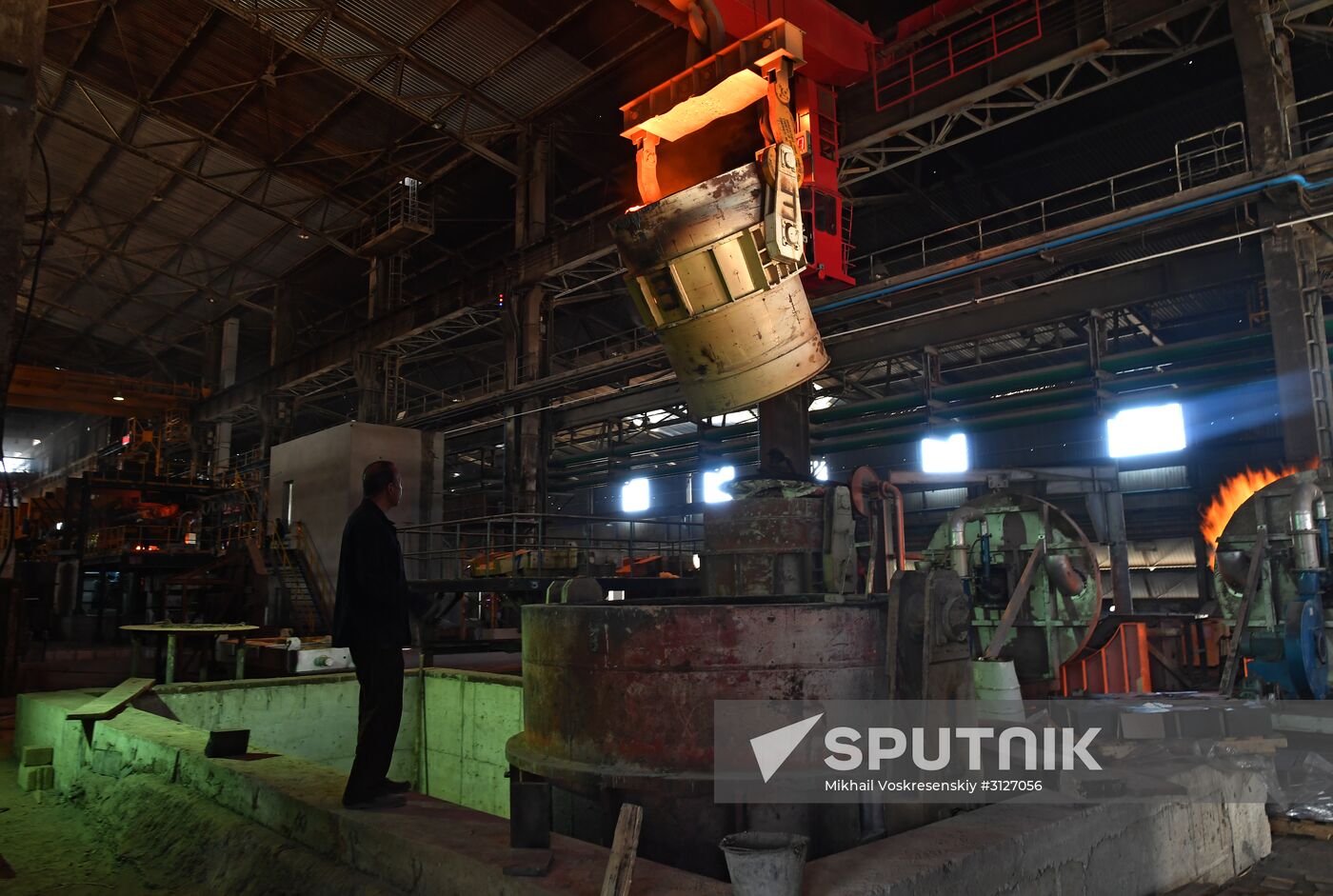 Iron and steel works in Hama, Syria