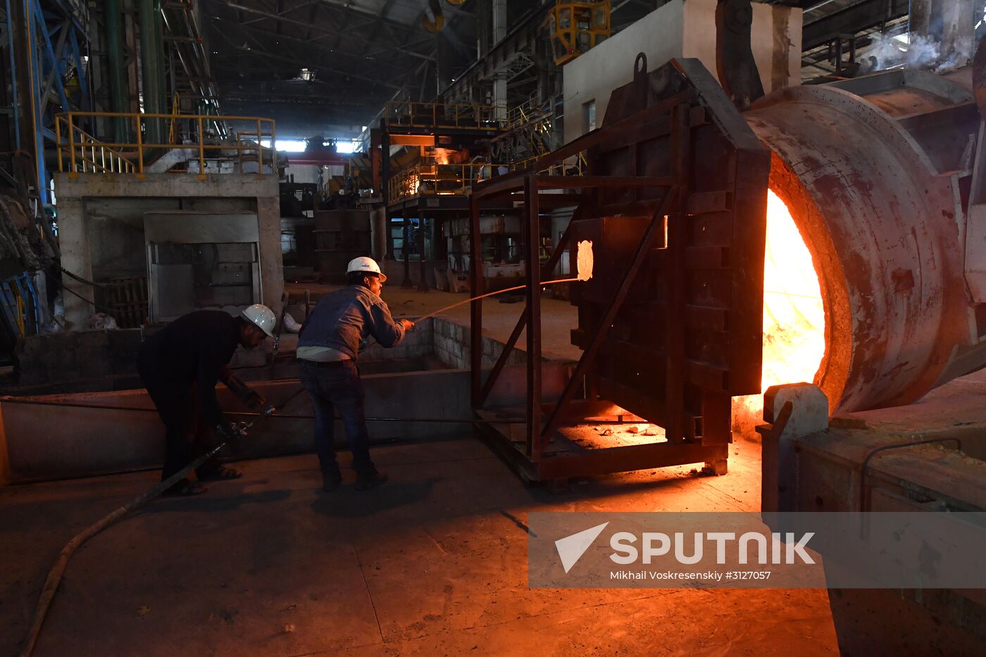 Iron and steel works in Hama, Syria
