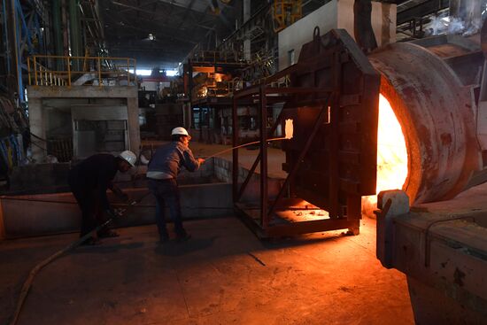 Iron and steel works in Hama, Syria
