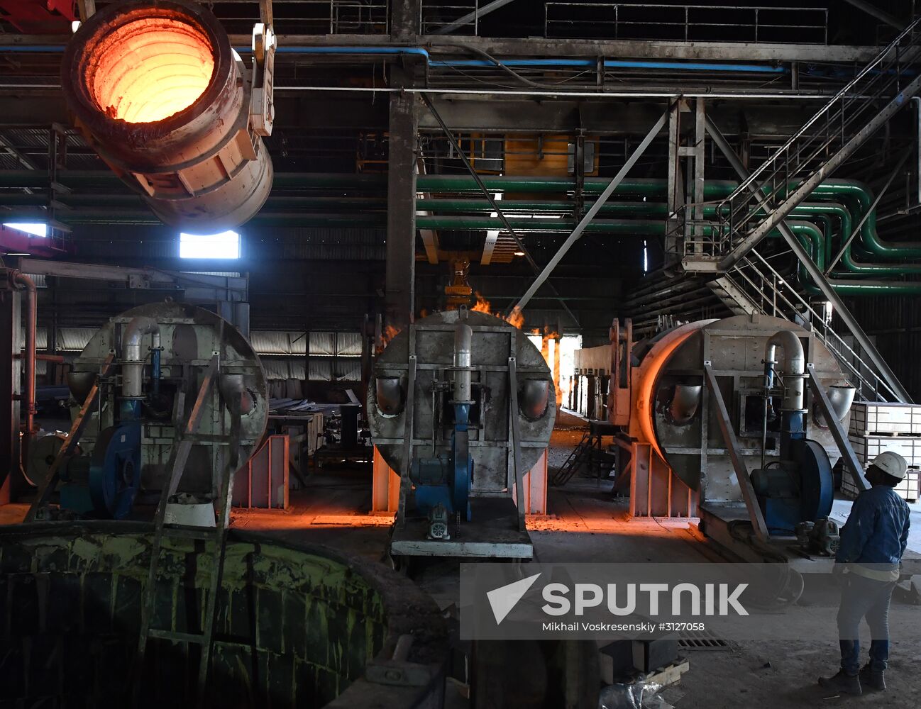 Iron and steel works in Hama, Syria