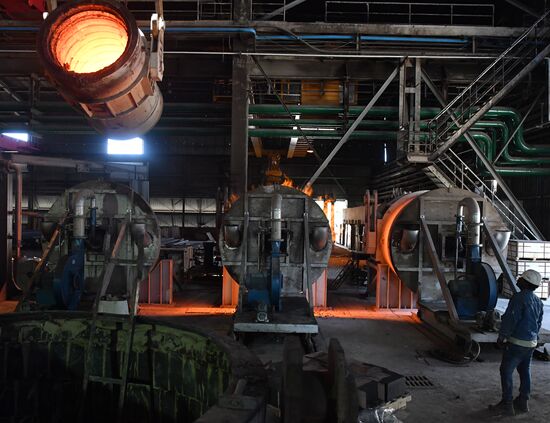 Iron and steel works in Hama, Syria