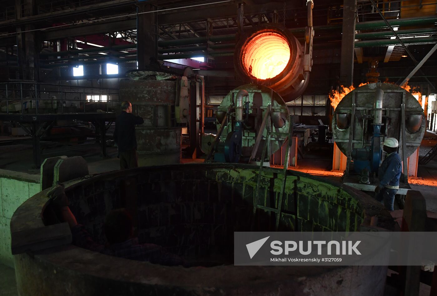 Iron and steel works in Hama, Syria