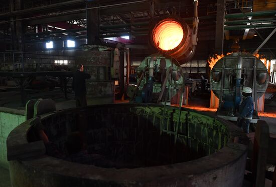 Iron and steel works in Hama, Syria