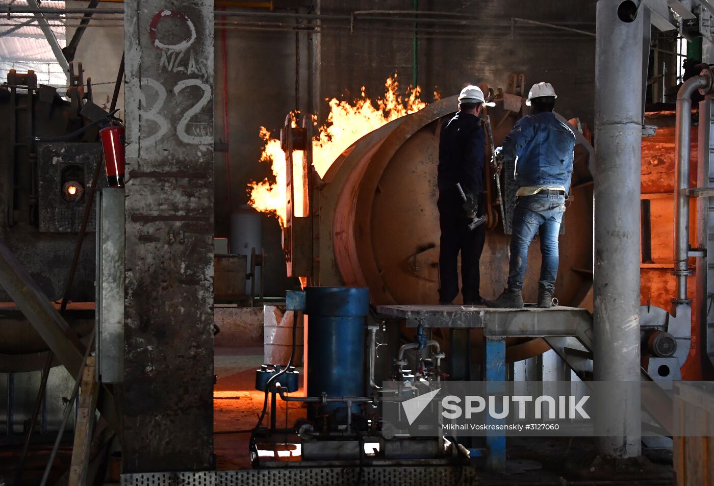Iron and steel works in Hama, Syria