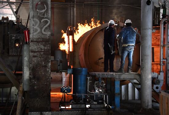 Iron and steel works in Hama, Syria