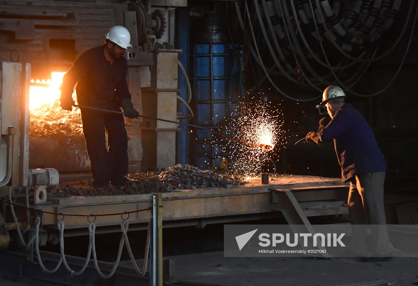 Iron and steel works in Hama, Syria
