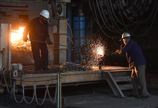 Iron and steel works in Hama, Syria