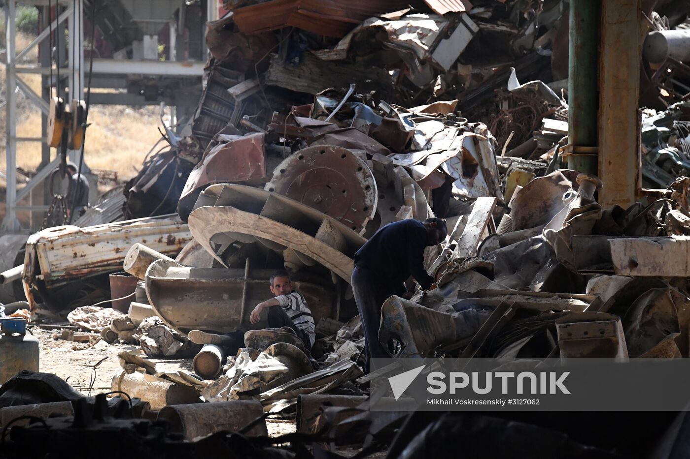 Iron and steel works in Hama, Syria