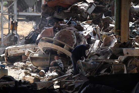 Iron and steel works in Hama, Syria