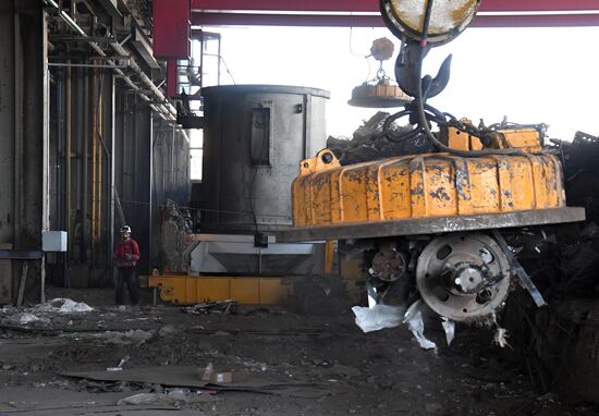 Iron and steel works in Hama, Syria