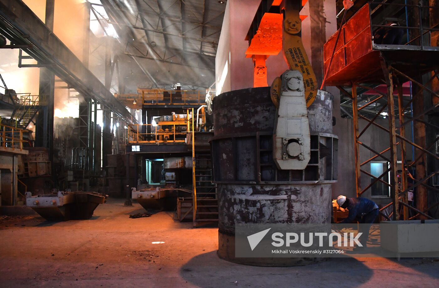 Iron and steel works in Hama, Syria