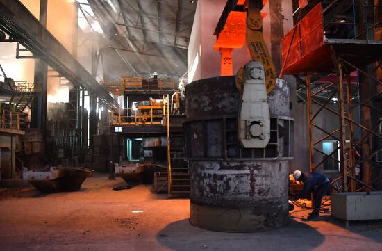 Iron and steel works in Hama, Syria