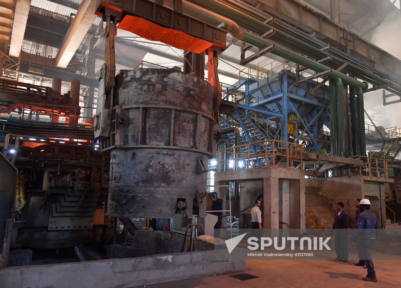 Iron and steel works in Hama, Syria
