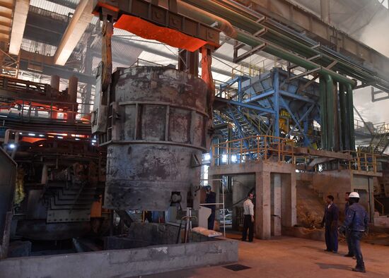 Iron and steel works in Hama, Syria