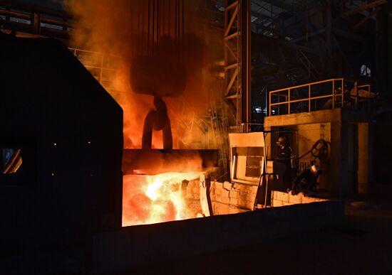 Iron and steel works in Hama, Syria