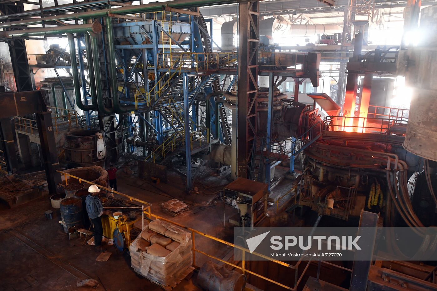 Iron and steel works in Hama, Syria