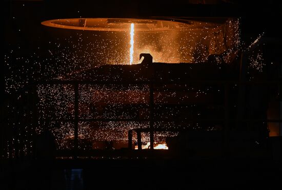 Iron and steel works in Hama, Syria