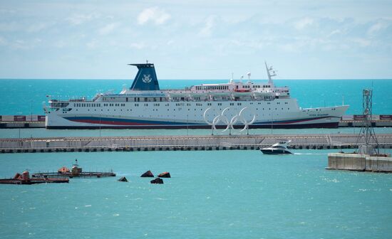 First passenger voyage of Knyaz Vladimir cruise ship from Sochi