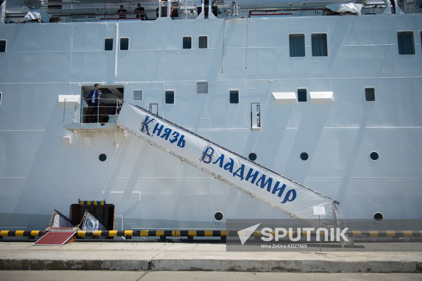 First passenger voyage of Knyaz Vladimir cruise ship from Sochi