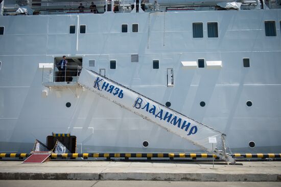 First passenger voyage of Knyaz Vladimir cruise ship from Sochi